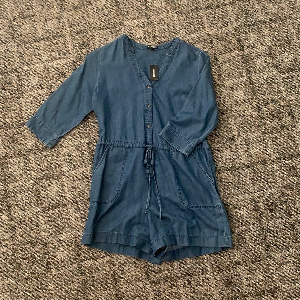 Denim romper